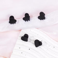5pcs Matte Heart Hair Claw Clip Grip for Thick Hair