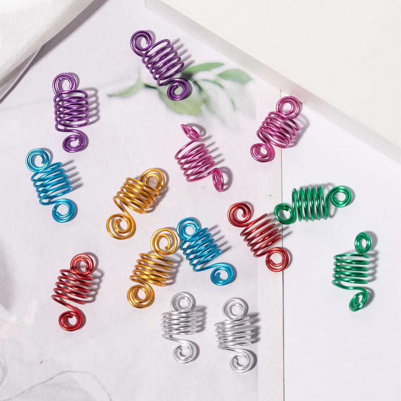Spiral Hair Beads Cuffs Braiding Beard Bead