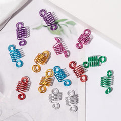 Spiral Hair Beads Cuffs Braiding Beard Bead
