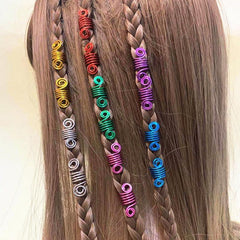 Spiral Hair Beads Cuffs Braiding Beard Bead