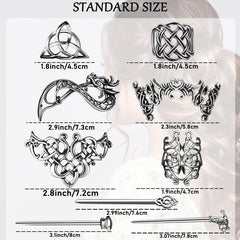 Vintage Viking Style Hairpin Irish Knot Hairpin Retro Metal Hair Accessories