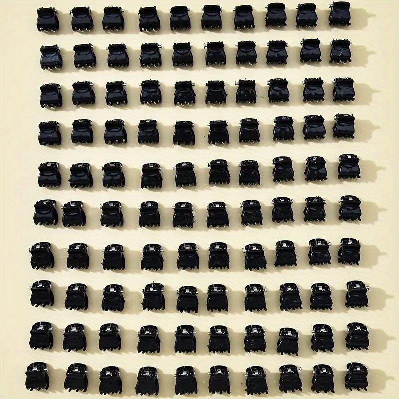 100 PCS Metal Hair Claw Dreadlocks Mini Hair Clip Women Girls Ponytail Hair Jewe