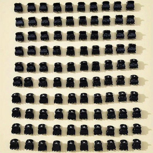 100 PCS Metal Hair Claw Dreadlocks Mini Hair Clip Women Girls Ponytail Hair Jewe