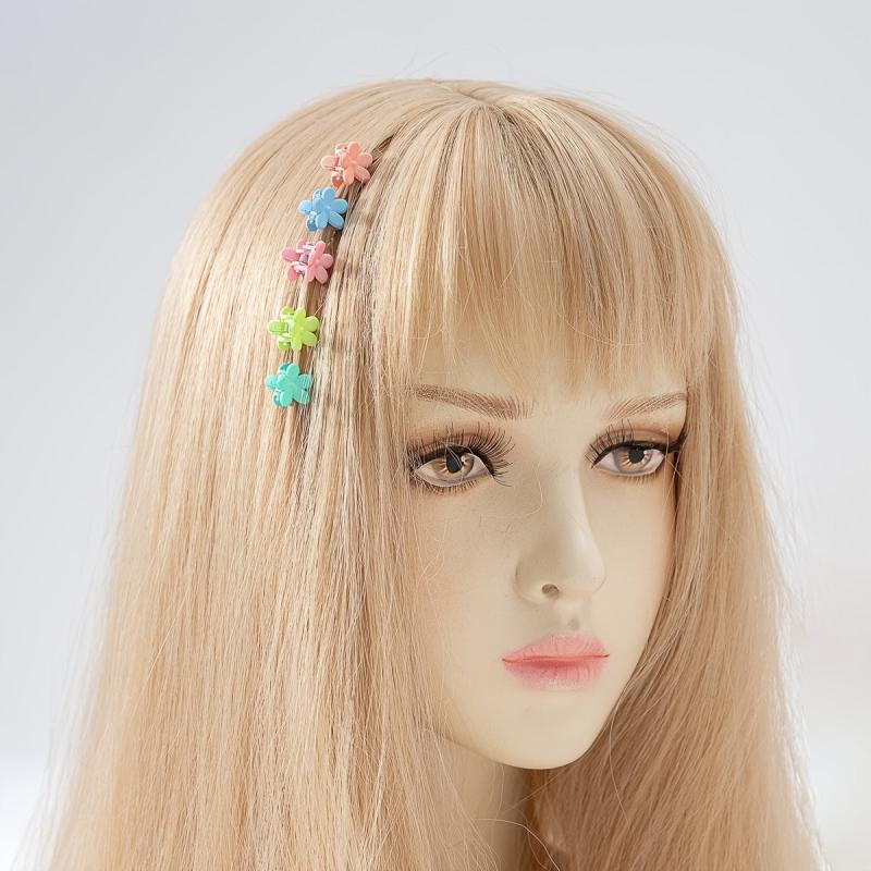 50pcs Mini Hair Claw Plastic Braid Hair Clip Ponytail Holder Women Accessories