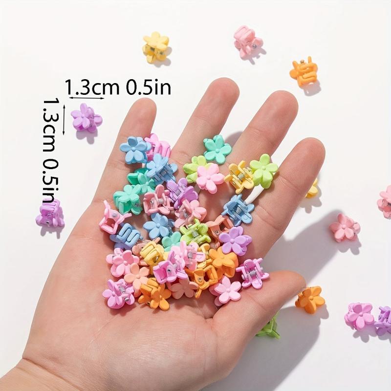 50pcs Mini Hair Claw Plastic Braid Hair Clip Ponytail Holder Women Accessories