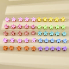 50pcs Mini Hair Claw Plastic Braid Hair Clip Ponytail Holder Women Accessories