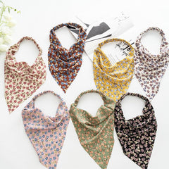 Floral Bandanas Kerchief Headbands Hair Ties Scarf Boho Head Hair Care