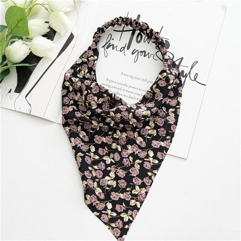 Floral Bandanas Kerchief Headbands Hair Ties Scarf Boho Head Hair Care