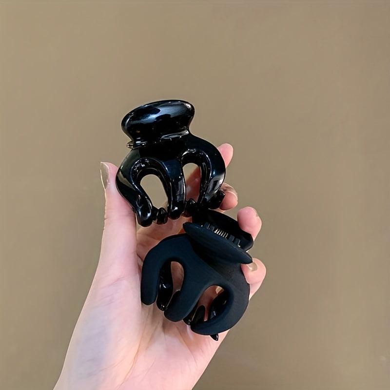 3pcs Mini Shark Claw Hair Clips Matte Style Hair Accessories