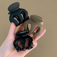 3pcs Mini Shark Claw Hair Clips Matte Style Hair Accessories