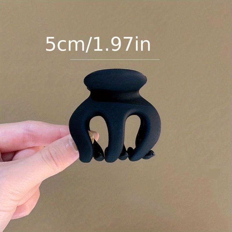 3pcs Mini Shark Claw Hair Clips Matte Style Hair Accessories