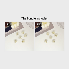 8pcs Rhinestone Mini Flower Hair Claw Clip Clear Grip Accessory