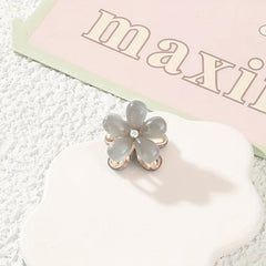 Oral Flower Hair Clip Sweet Hair Claw for Women Girls Baby