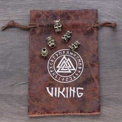 Viking Braids Ring Warrior Umbrella Rope Beads Hair Tube Beads