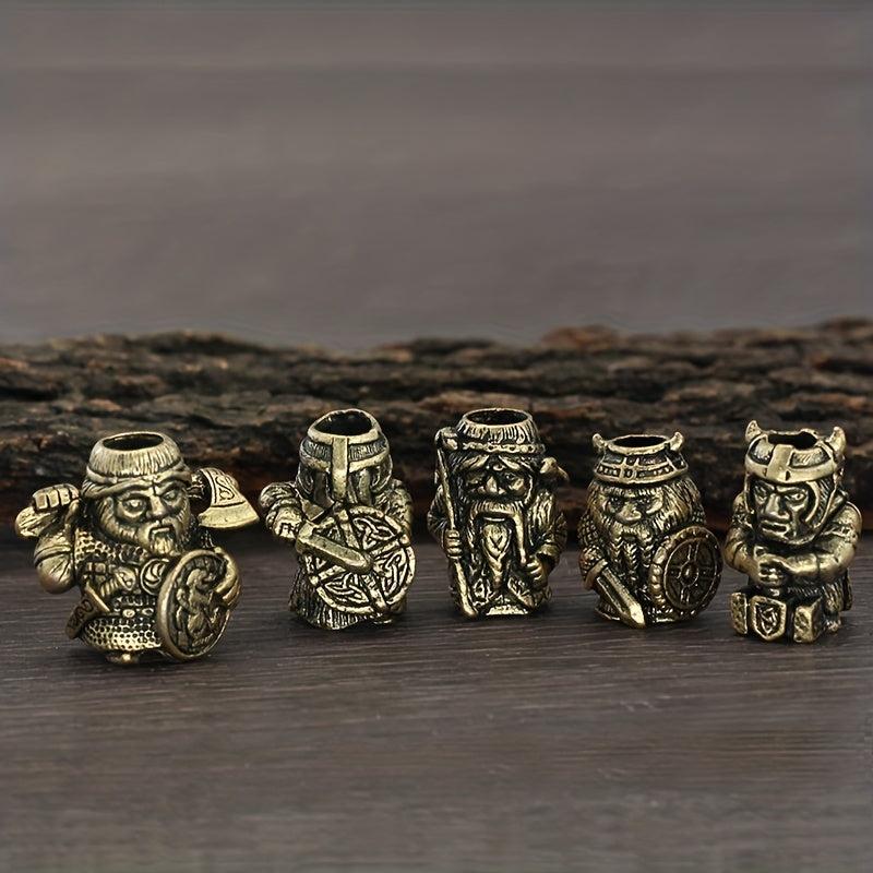 Viking Braids Ring Warrior Umbrella Rope Beads Hair Tube Beads