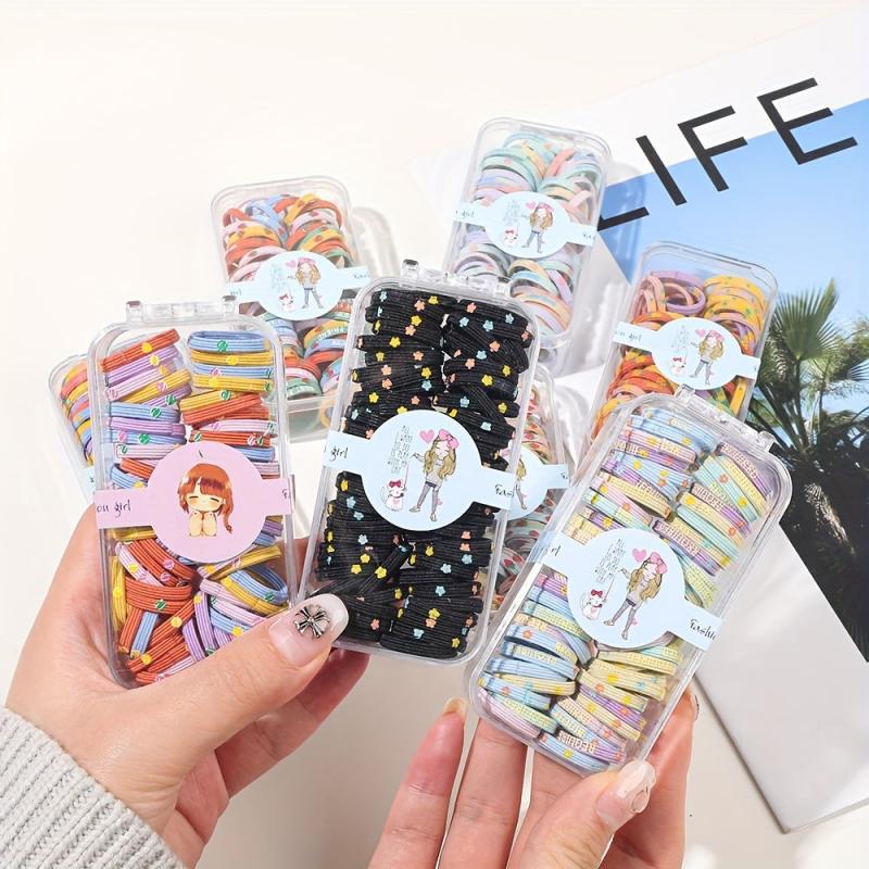 60PCS Girls Hair Ties Hair Rope Elastic Bands For Kids Baby Headdress
