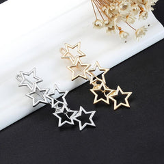 Hollow Star Hairclip Barrette Cyberpunk Hair Accessory