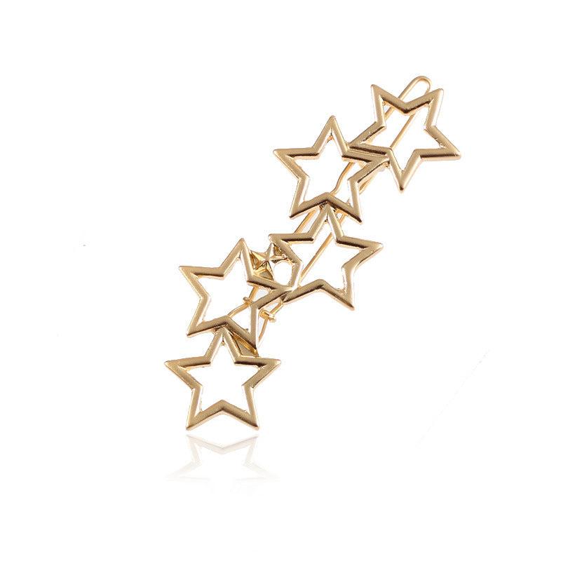 Hollow Star Hairclip Barrette Cyberpunk Hair Accessory