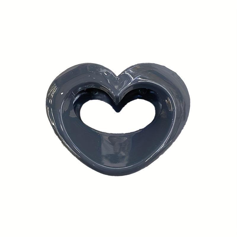 Acrylic Hollow Hair Claw Mini Shark Claw Ponytail Holder