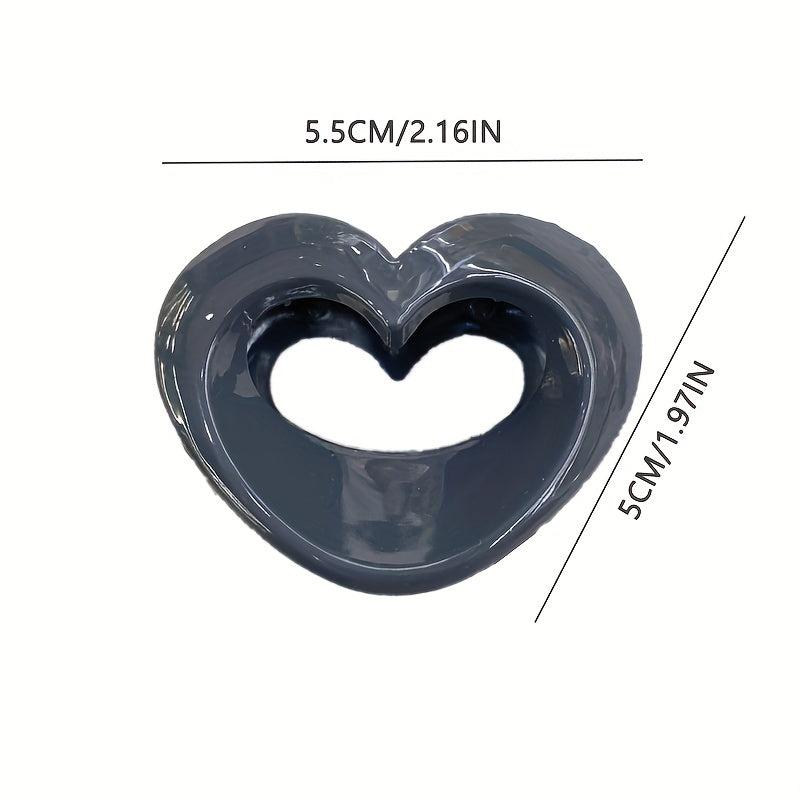 Acrylic Hollow Hair Claw Mini Shark Claw Ponytail Holder
