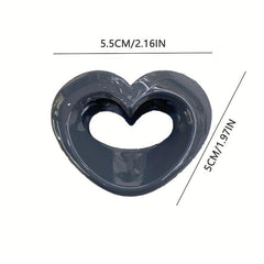 Acrylic Hollow Hair Claw Mini Shark Claw Ponytail Holder