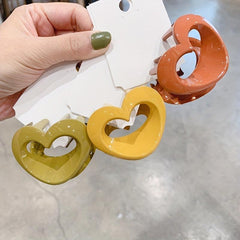 Acrylic Hollow Hair Claw Mini Shark Claw Ponytail Holder
