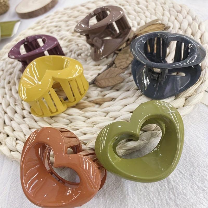Acrylic Hollow Hair Claw Mini Shark Claw Ponytail Holder