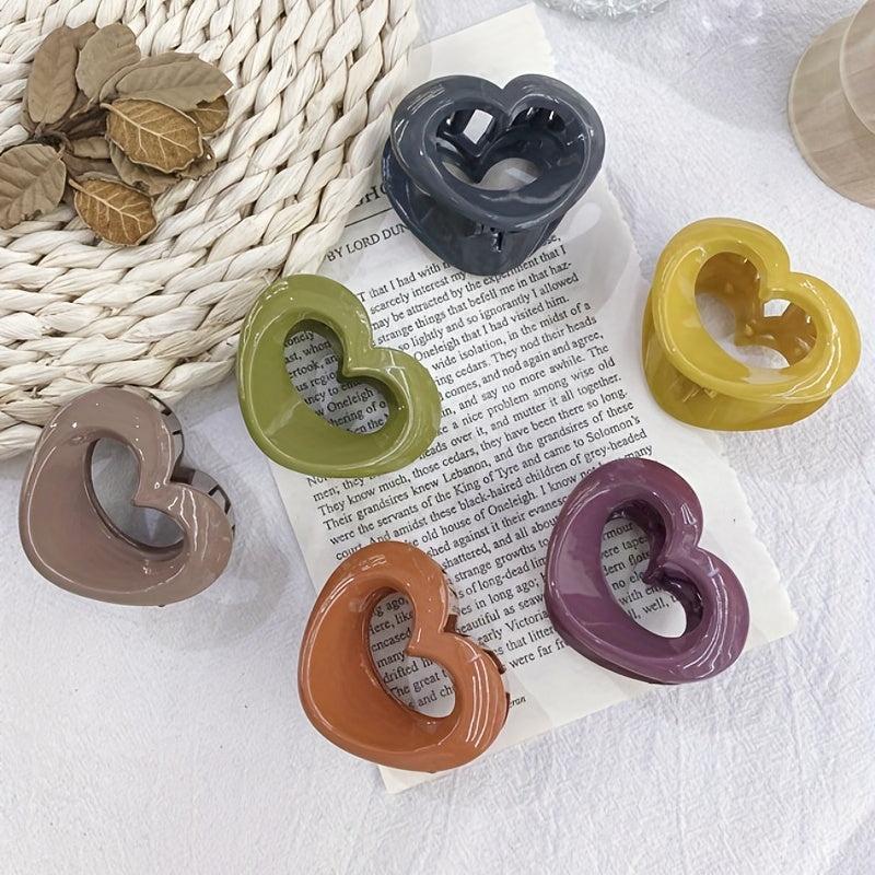 Acrylic Hollow Hair Claw Mini Shark Claw Ponytail Holder