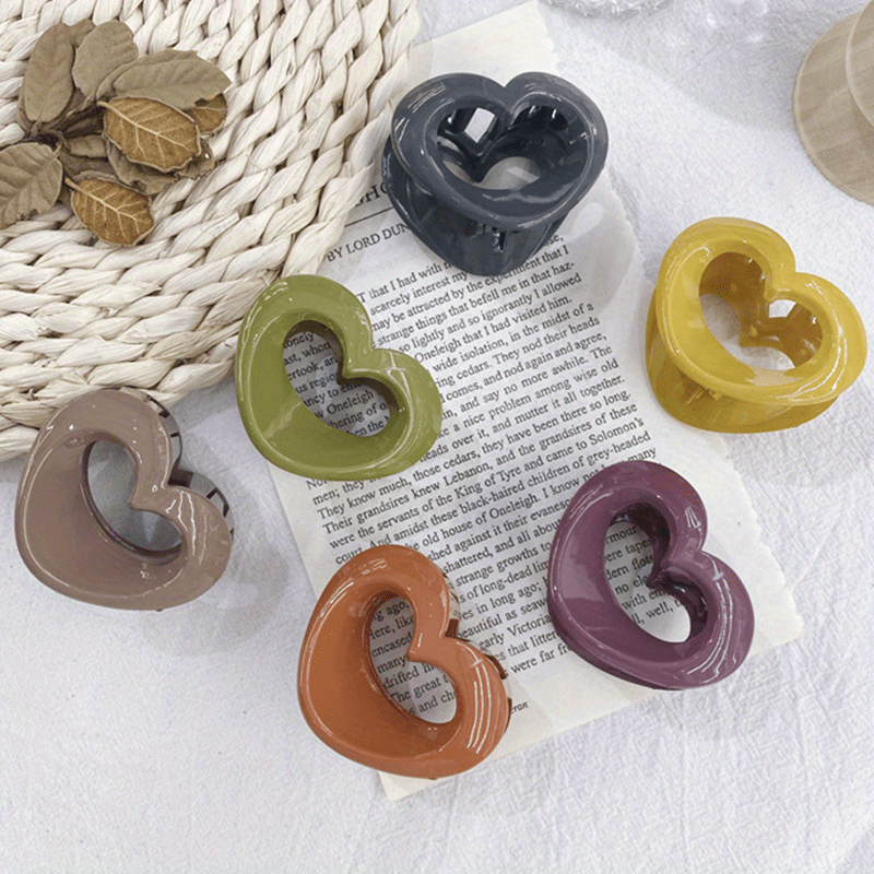 Acrylic Hollow Hair Claw Mini Shark Claw Ponytail Holder