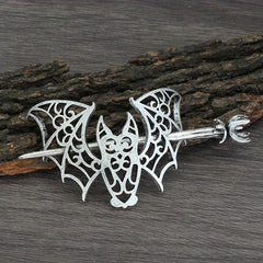 Vintage Viking Style Hairpin Tree Of Life Barrette Silvery Hairpin