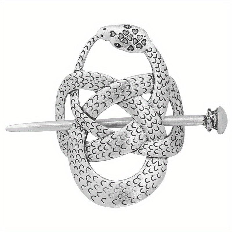 Vintage Viking Style Hairpin Tree Of Life Barrette Silvery Hairpin