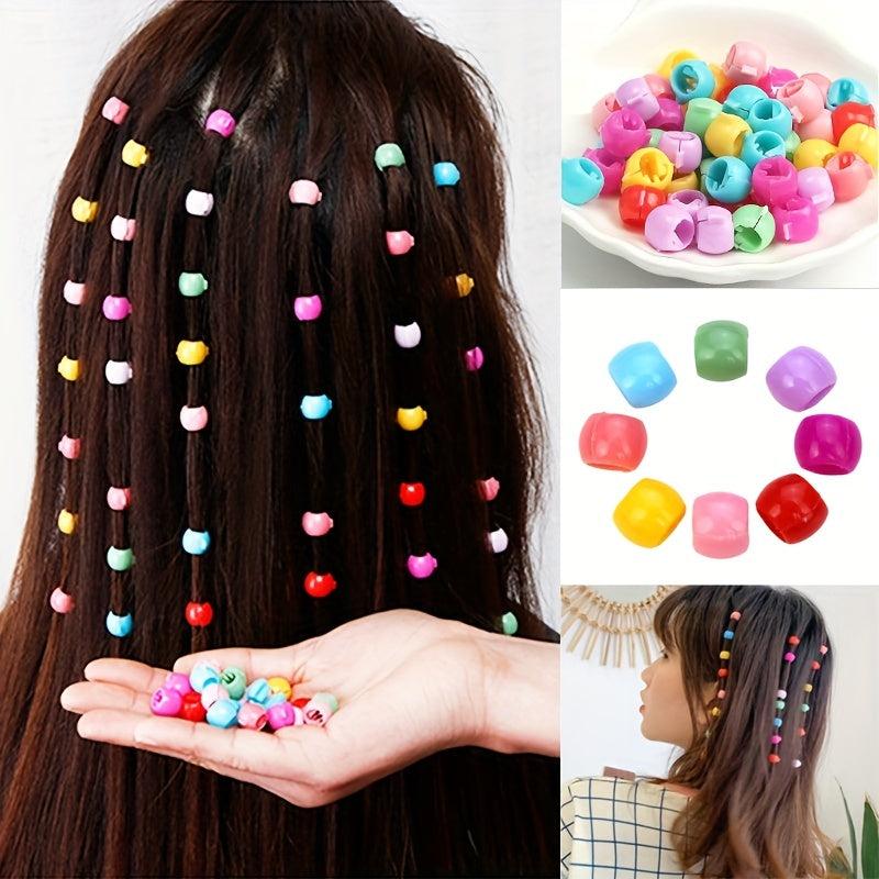50PCS Mini Candy Hair Clips Nonslip Hair Claw For Ponytail Braids