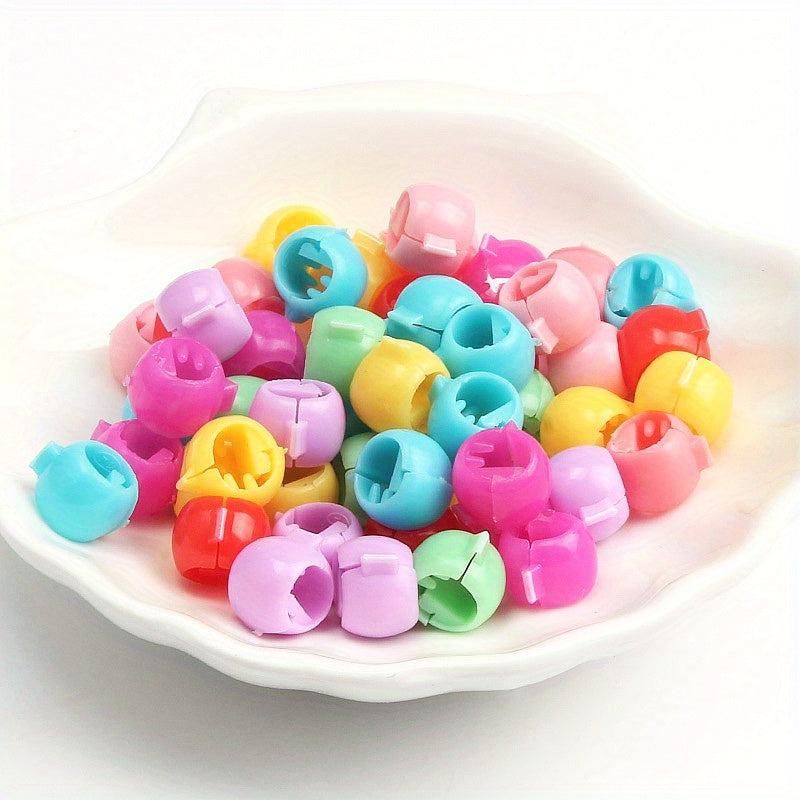 50PCS Mini Candy Hair Clips Nonslip Hair Claw For Ponytail Braids