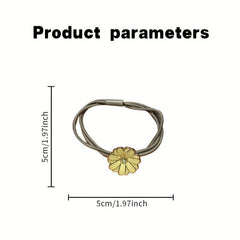 4pcs Bee Hair Rings Hair Ropes Daisy Decor Hair Tie Style Ponytail Holder