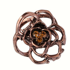 5pcs Vintage Hair Claw Mini Metal Hair Claw Hollow Flower Shaped