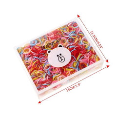 2000 Colorful Elastic Hair Rubber Bands Ponytail Holders for Girls No Damage