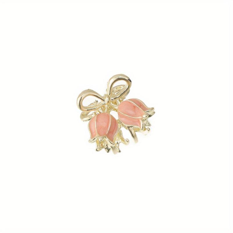 Metal Mini Hair Clip Rhinestone Butterfly Small Hair Clip Flower Hair Clip