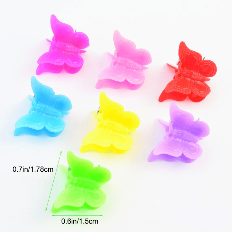 100pcs Mini Butterfly Hair Claw for Women Girls Baby