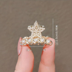 Pearl Rabbit Ears Hair Claw Mini Shark Claw Headwear