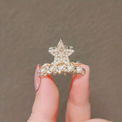 Pearl Rabbit Ears Hair Claw Mini Shark Claw Headwear