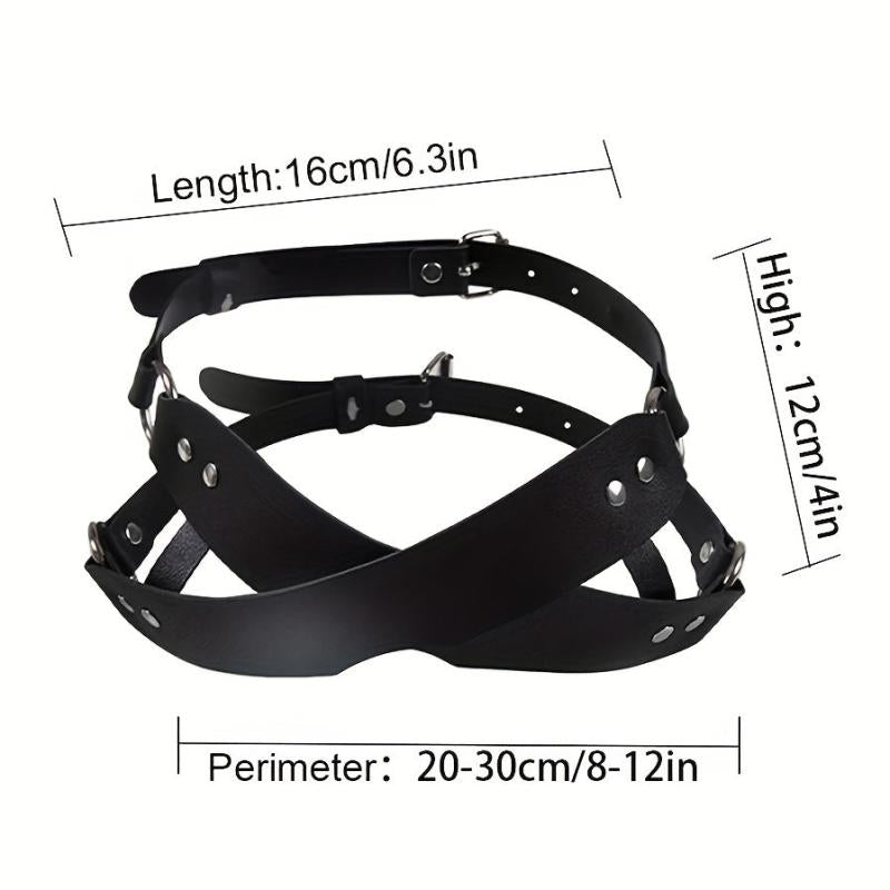 Women Leather Masquerade Party Mask For Halloween Costume