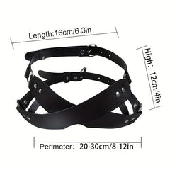 Women Leather Masquerade Party Mask For Halloween Costume