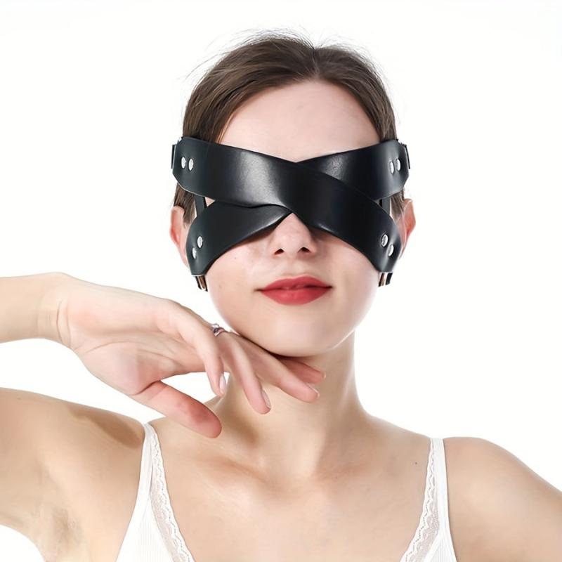 Women Leather Masquerade Party Mask For Halloween Costume