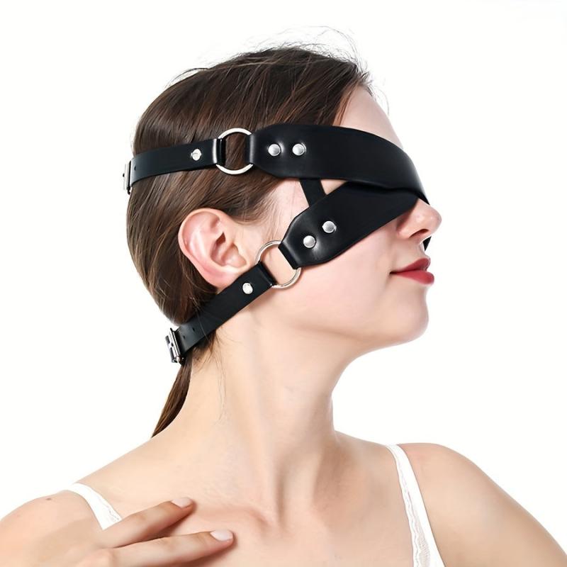 Women Leather Masquerade Party Mask For Halloween Costume