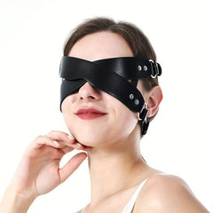 Women Leather Masquerade Party Mask For Halloween Costume