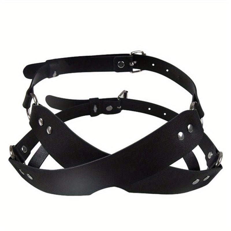 Women Leather Masquerade Party Mask For Halloween Costume
