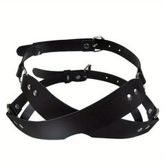 Women Leather Masquerade Party Mask For Halloween Costume