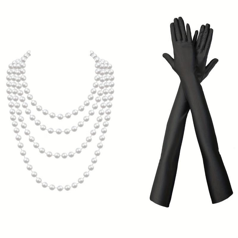 1920s Masquerade Party Costume Accessory Set