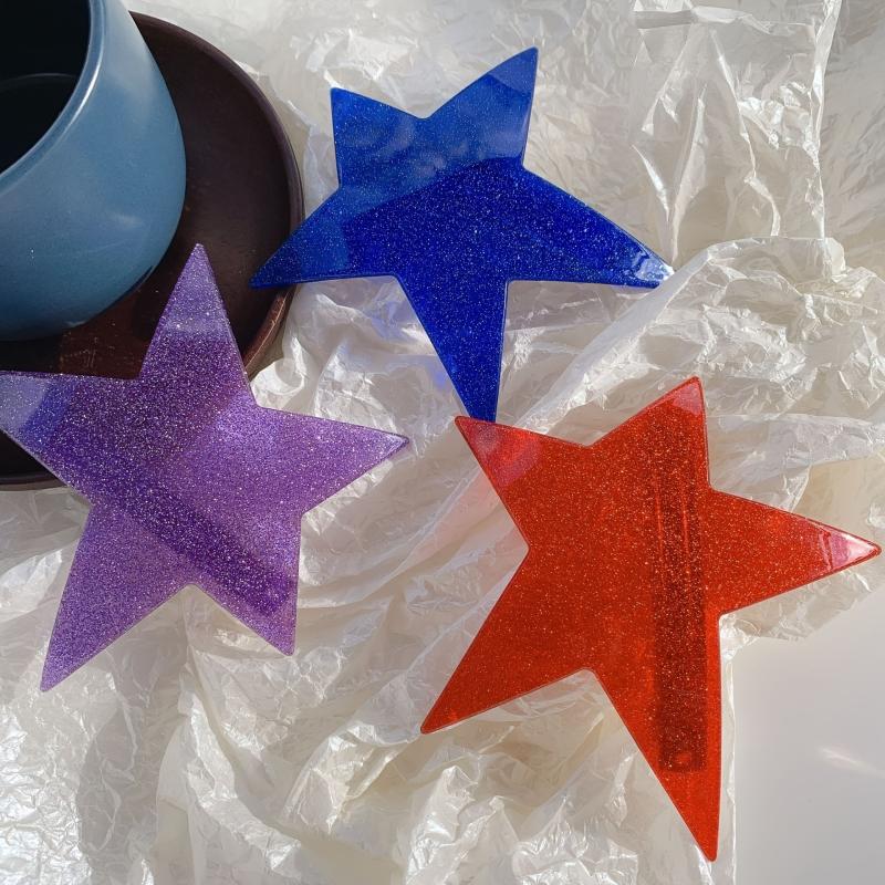 Star Hair Clip Irregular Star Y2K Hairpin Cyberpunk Colorful Barrette Gift