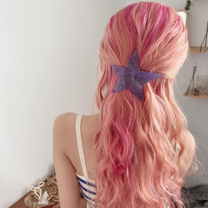Star Hair Clip Irregular Star Y2K Hairpin Cyberpunk Colorful Barrette Gift